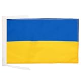 AZ FLAG - Flagge Ukraine - 45x30 cm Mit Kordel - Ukrainische Fahne 30 x 45 Cm -...