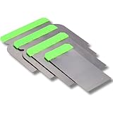 ToolSpace Set von Japanspachteln - 4 Stück - 50/80/100/120 mm - Metallspachteln...
