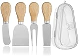 5 Stück Käsemesserset Set Käsemesser Kollektion aus Edelstahl mit...
