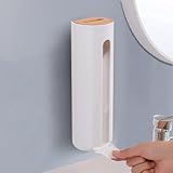 FemKey Wattepads Aufbewahrung, Wandmontage Wattepads Spender mit Deckel aus...