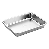 SANTOS Edelstahl Grillschale - Auffangschale 26,9x20,9x4cm - Robuste Grillpfanne...