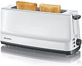 SEVERIN Automatik-Langschlitztoaster, Automatik-Toaster mit Brötchenaufsatz,...