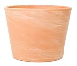 Leni Siena Terrakotta Keramik Übertopf Blumentopf rund Terracotta-Farben matt...