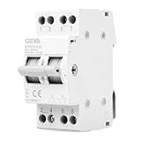 GEYA Umschalter 2P 63A Lasttrennschalter Dual Power Manual Transfer Isolating...