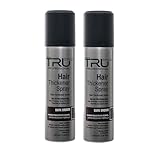 Tru Haarverdichter Spray Dunkel Braun - 2x 100ml Haarauffüller für Männer und...