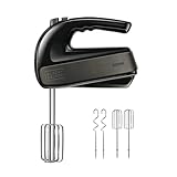 Black+Decker - BXMX500E Handrührer, 500, Edelstahl, Grau/Schwarz