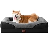 EHEYCIGA Orthopädisches Hundebett Mittelgroße Hunde, 91x68x17.5cm, Memory Foam...