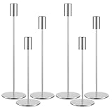 6 SetKerzenhalter,Kandelaber Stabkerzen 33/28/23CM,Hoch Kerzenleuchter,...