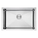 Ibergrif M87044 Küchenspüle 70 x 44 cm, Unterbauspüle mit Ablauffilter,...