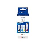 Epson C13T00P640 Tinte (4) Cyan, Magenta, Gelb, Schwarz 65 ml Flasche, EcoTank...