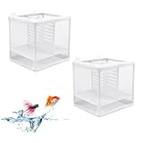 2 Stück Aquarium Isolation Netz,Aquarium Fische Brutkasten,Zuchttanks mit...