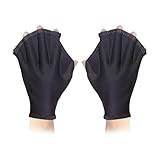 ZHYUAN 1 Paar Schwimmhandschuhe, Trainingshandschuhe, Unisex, ohne Finger,...