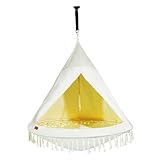 CCLIFE Nestschaukel mit Zelt Ø 120 cm Schaukel Indoor & Outdoor Hängehöhle...