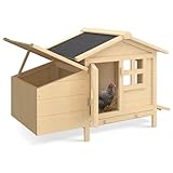 IDMarket - Hühnerstall auf Stelzen mit Legenest aus Holz: Schützt Hühner vor...