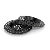 ABFLUSSHELD 2er Set Abflusssieb Edelstahl - Deluxe Waschbecken Sieb - Flexibles...