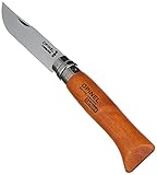 Opinel 113080 Carbon Erwachsene Messer-Größe 8-Nicht rostfrei, Natur, N° 08,...