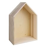 Rayher Hobby Rayher Holzrahmen Haus, FSC zertifiziert, 24 x 16 x 8 cm, mit...