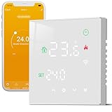 Beok Thermostat Fussbodenheizung Smart, WiFi Raumthermostat Für Wasser...