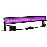 Onforu 27W LED Schwarzlicht, UV Bar Schwarzlichtlampe mit Stecker, IP66...