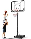 Basketballkorb Outdoor Kinder Basketball ständer: 150-210 cm Höhenverstellbar...
