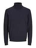 JACK & JONES Male Rollkragenpullover Einfarbig Rollkragenpullover
