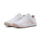 PUMA Damen Accelerate Turbo W+ Hallenturnschuh, White-Glowing RED-Rose...