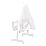 roba Babywiege 40 x 90 cm Kleine Wolke aus Holz - Stubenwagen & Wiege - Bett Set...