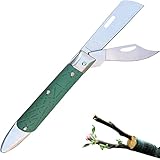 Scharfes Pfropfmesser,Gartenmesser Klappbar,Klappbar Okuliermesser,Rostfreier...