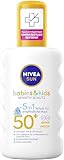 NIVEA SUN Babies & Kids Sensitiv Schutz 5in1 Sonnenspray LSF 50+, extra...