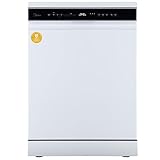 Midea Spülmaschine 60 cm MDWEF1433DW-WE, Geschirrspüler Freistehend 14...
