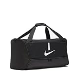 Nike Unisex Academy Team Duffel Bag, Black/Black/White, One Size