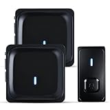 Funkklingel, Kabellose Türklingel Funk Set mit 2 Plug-In-Empfänger & 1 Sender,...