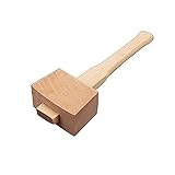 AOTISBAO Holzhammer mit Griff, Holzbearbeitungshammer für Tischlerei,...