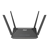 ASUS RT-AX52 AX1800 AiMesh kombinierbarer Router (WiFi 6, 1800 Mbit/s, Instant...