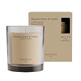 Jean & Len Scented Candle Manuka Honey & Vanilla, hergestellt mit Sheabutter,...