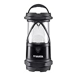 VARTA Campinglampe LED inkl. 6x AA Batterien Camping Laterne, Indestructible L30...