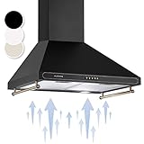 Klarstein Dunstabzugshaube für die Küche, Dunstabzugshaube 60cm, Umluft/Abluft...