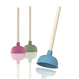 EISL Blau Bunter Pömpel, farbige Saugglocke für verstopfte Toilette, Abfluss,...