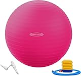 BalanceFrom Anti-Platz- und Rutschfester Gymnastikball Yoga-Ball Fitnessball...