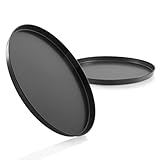 Grizzly Pizzablech rund 28 cm, 2er Set, antihaftbeschichtet, Backblech rund,...