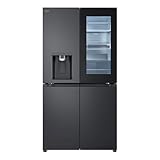 LG GMG960EVEE, Klasse E, 638 L, Side-by-Side Kühlschrank mit InstaView, Total...