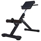 GORILLA SPORTS® Hyperextension Rückentrainer - 5-fach Verstellbar, Klappbar,...