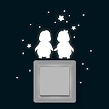 ilka parey wandtattoo-welt® Lichtschalteraufkleber Leuchtsticker Wandtattoo...