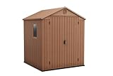 Keter Gerätehaus Darwin 6x6, Braun, Außenmaße 190x183x221cm, wartungsfrei,...