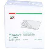 Vliwasoft 12064 Verbände, unsteril, 4-lagig 10 cm x 10 cm (100-er pack)