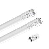 JESLED 2er Pack LED Röhre 150cm T8 G13-18W, 6000K, 2970 Lumen - PC-Material,...