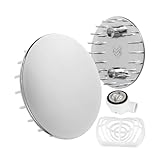 Duschabfluss Deckel Set mit Haarfänger, Ø 75 mm, verchromt, kompatibel mit...