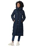 MARIKOO Damen Winterjacke Steppmantel lang gesteppter Mantel Winter Parka Jacke...