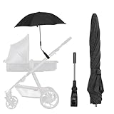 Tarswesi Universal Sonnenschirm für Kinderwagen UV Schutz, UPF50+, Sonnenschutz...