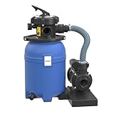 Wiltec Sandfilteranlage 250 W mit 14l Filtertank und selbstansaugender Pumpe...